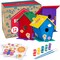 12 DIY Wooden Bird House Kits – Paintable Craft Set with Brushes, Stickers & Strings